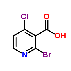 2-Bromo-4-chloropyridine-3-carboxylic acid Structure