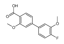 4-(4-fluoro-3-methoxyphenyl)-2-methoxybenzoic acid结构式