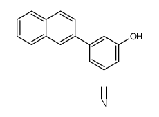 3-hydroxy-5-naphthalen-2-ylbenzonitrile结构式