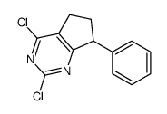 2,4-dichloro-7-phenyl-6,7-dihydro-5H-cyclopenta[d]pyrimidine Structure