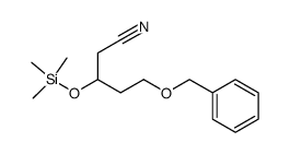 (+/-)-5-(benzyloxy)-3-(trimethylsiloxy)pentanenitrile结构式