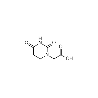 2-(2,4-dioxo-1,3-diazinan-1-yl)aceticacid Structure