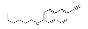 2-ethynyl-6-hexoxynaphthalene结构式