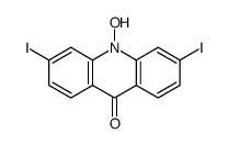 10-hydroxy-3,6-diiodoacridin-9-one Structure