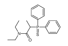 2-diphenylphosphinothioyl-N,N-diethylpropanamide Structure