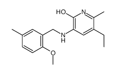 5-ethyl-3-[(2-methoxy-5-methylphenyl)methylamino]-6-methyl-1H-pyridin-2-one Structure