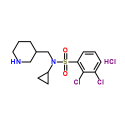 2,3-Dichloro-N-cyclopropyl-N-(3-piperidinylmethyl)benzenesulfonamide hydrochloride (1:1)图片