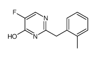 4(1H)-Pyrimidinone, 5-fluoro-2-((2-methylphenyl)methyl)- Structure