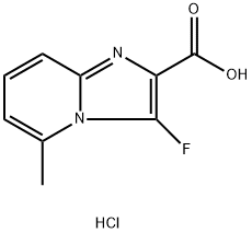 3-fluoro-5-methylimidazo[1,2-a]pyridine-2-carboxylic acid hydrochloride structure