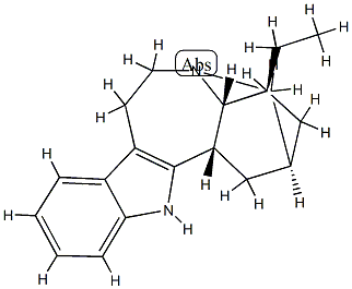 (2α,5β,6α,18β)-Ibogamine结构式