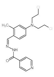 Isonicotinic acid,[4-[bis(2-chloroethyl)amino]-2-methylbenzylidene]hydrazide (8CI) picture