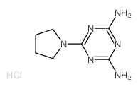 6-pyrrolidin-1-yl-1,3,5-triazine-2,4-diamine结构式