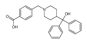 4-[[4-[hydroxy(diphenyl)methyl]piperidin-1-yl]methyl]benzoic acid结构式