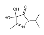 3H-Pyrazol-3-one,2,4-dihydro-4,4-dihydroxy-5-methyl-2-(1-methylethyl)-(9CI) picture