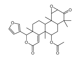 1-(furan-3-yl)-4b,7,7,9b,11a-pentamethyl-3,8-dioxo-3,4b,5,6,6a,7,8,8a,9a,9b,9c,10,11,11a-tetradecahydro-1h-oxireno[7,8]naphtho[2,1-f]isochromen-5-yl acetate Structure