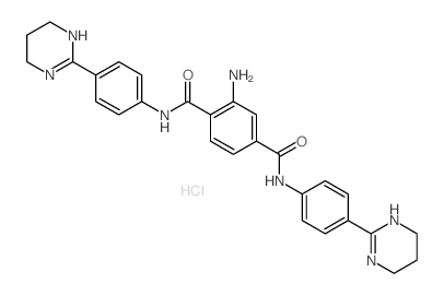 1,4-Benzenedicarboxamide,2-amino-N1,N4-bis[4-(1,4,5,6-tetrahydro-2-pyrimidinyl)phenyl]-, hydrochloride(1:2) picture