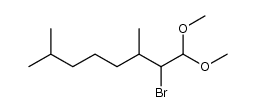 2-bromo-1,1-dimethoxy-3,7-dimethyloctane Structure