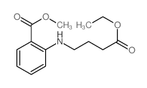 Benzoic acid,2-[(4-ethoxy-4-oxobutyl)amino]-, methyl ester Structure