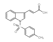 3-(1-[(4-甲基苯基)磺酰基]-1H-吲哚-3-基)丙烯酸图片