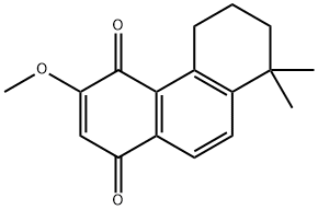 5,6,7,8-Tetrahydro-3-methoxy-8,8-dimethyl-1,4-phenanthrenedione结构式