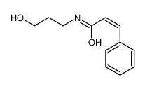 N-(3-Hydroxypropyl)-3-phenylpropenamide Structure