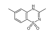 3,6-DIMETHYL-2H-BENZO[E][1,2,4]THIADIAZINE 1,1-DIOXIDE结构式