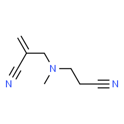 2-Propenenitrile,2-[[(2-cyanoethyl)methylamino]methyl]-(9CI) Structure