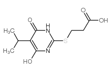 3-(4-HYDROXY-5-ISOPROPYL-6-OXO-1,6-DIHYDRO-PYRIMIDIN-2-YLSULFANYL)-PROPIONIC ACID structure