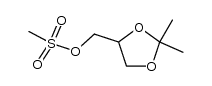 methanesulfonic acid (RS)-2,2-dimethyl-1,3-dioxolan-4-ylmethyl ester结构式