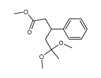 methyl 5,5-dimethoxy-3-phenylhexanoate Structure