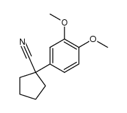 1-(3,4-dimethoxy-phenyl)-cyclopentanecarbonitrile Structure