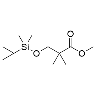 3-((叔丁基二甲基硅烷基)氧基)-2,2-二甲基丙酸甲酯结构式