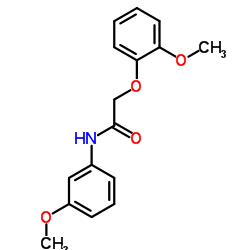 2-(2-Methoxyphenoxy)-N-(3-methoxyphenyl)acetamide结构式