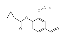 4-FORMYL-2-METHOXYPHENYL CYCLOPROPANECARBOXYLATE Structure