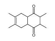 2,3,6,7-tetramethyl-2,3,4a,5,8,8a-hexahydronaphthalene-1,4-dione结构式