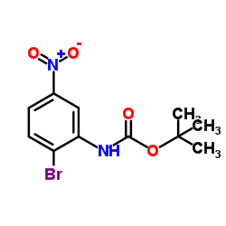 tert-Butyl (2-bromo-5-nitrophenyl)carbamate Structure