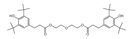 3,5-bis(1,1-dimethyethyl)-4-hydroxyBenzenepropanoic acid oxy-2,1-ethandiol ester structure