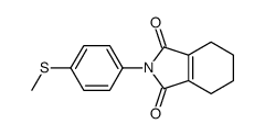 2-(4-methylsulfanylphenyl)-4,5,6,7-tetrahydroisoindole-1,3-dione结构式