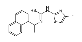 1-(4-methyl-1,3-thiazol-2-yl)-3-[(1R)-1-naphthalen-1-ylethyl]thiourea Structure