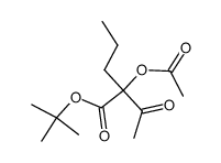 tert-butyl 2-acetoxy-2-acetylpentanoate结构式