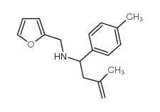 Furan-2-ylmethyl-(3-methyl-1-p-tolyl-but-3-enyl)-amine structure