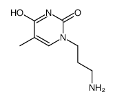 1-(3-aminopropyl)-5-methylpyrimidine-2,4-dione结构式