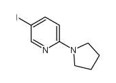 5-碘-2-(1-吡咯烷并)吡啶结构式