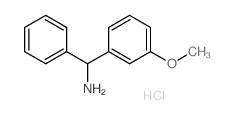 C-(3-Methoxy-phenyl)-C-phenyl-methylamine hydrochloride结构式