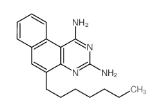 5-heptylbenzo[f]quinazoline-1,3-diamine Structure