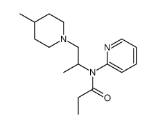 N-[1-(4-methylpiperidin-1-yl)propan-2-yl]-N-pyridin-2-ylpropanamide结构式