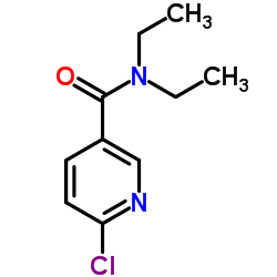 6-氯-N,N-二乙基-烟酰胺结构式