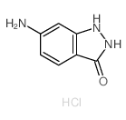 3H-Indazol-3-one,6-amino-1,2-dihydro-, hydrochloride (1:2) Structure