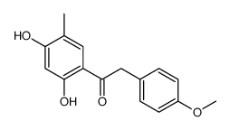 1-(2,4-dihydroxy-5-methylphenyl)-2-(4-methoxyphenyl)ethanone Structure