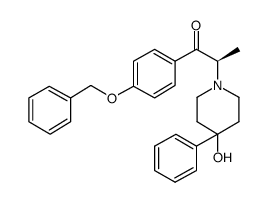 (2R)-1-(4-benzyloxy-phenyl)-2-(4-hydroxy-4-phenyl-piperidin-1-yl)-1-propanone Structure